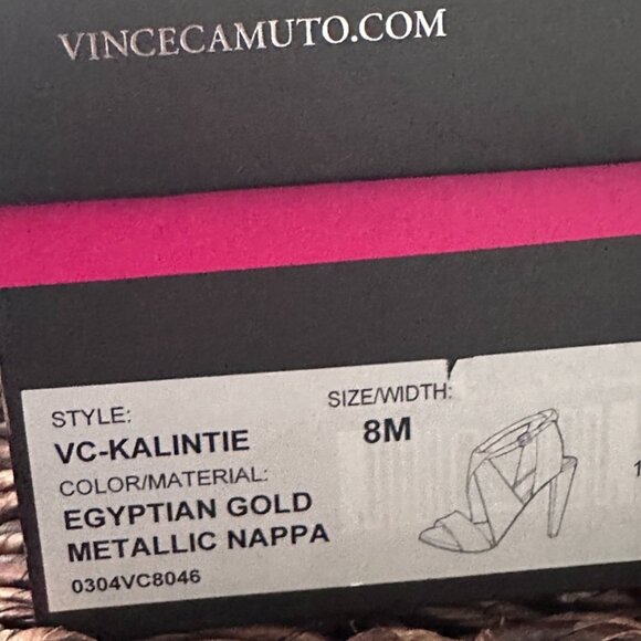 Gold Vince Camuto Strappy Heel - Picture 5 of 7